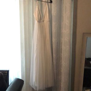 White sequin maxi dress